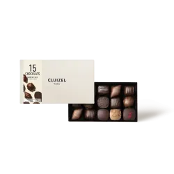 Box of dark and milk chocolate N°15 | CLUIZEL