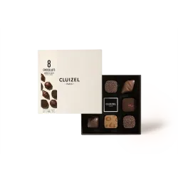 Box of dark and milk chocolate N°8 | CLUIZEL