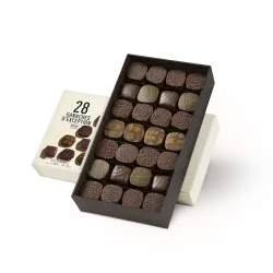 Ganaches d'Exception dark chocolate n°28 box | CLUIZEL