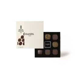 Ganaches d'Exception dark chocolate n°8 box | CLUIZEL