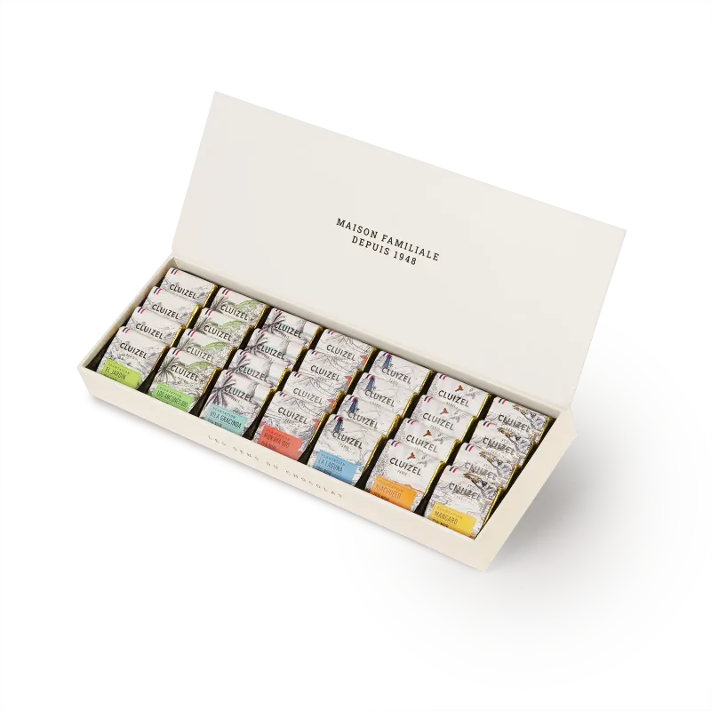 Coffret carrés chocolat de Plantation | CLUIZEL