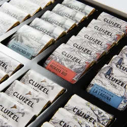 coffret 50 carrés de chocolat