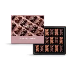 Dark and milk chocolate marshmallow teddy bear set | CLUIZEL