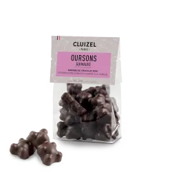 Sachet Oursons guimauve chocolat noir | CLUIZEL