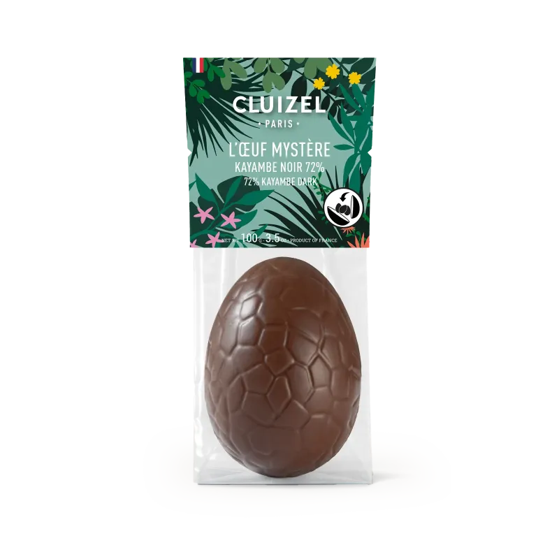 Oeuf mystère en chocolat noir