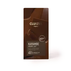 Kayambe bar, 45% milk chocolate | CLUIZEL