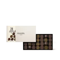 Ganaches d'Exception dark chocolate n°28 box | CLUIZEL