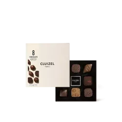 Box of dark and milk chocolate N°8 | CLUIZEL