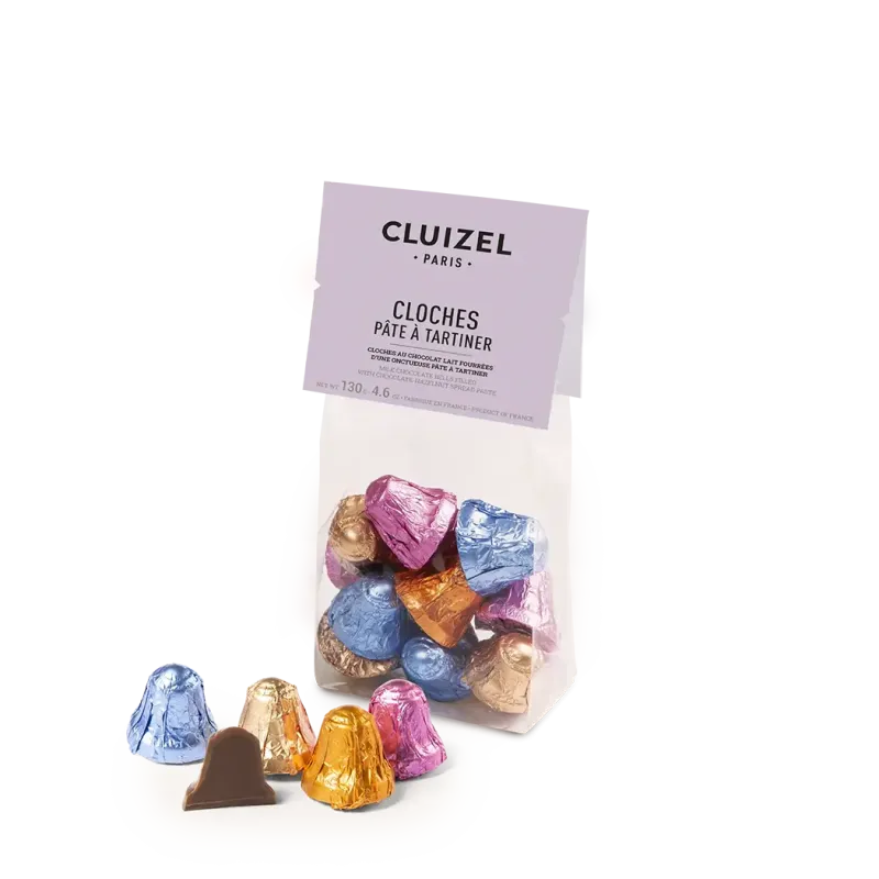 sachet chocolate bells easter | CLUIZEL