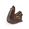 Poule au chocolat noir garnie