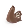 Poule au chocolat au lait garnie