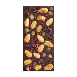 Raspberry & Cranberry bar 72% dark chocolate | CLUIZEL