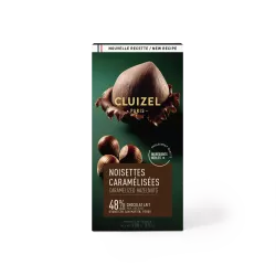 Tablette Noisettes caramélisées lait 48% | CLUIZEL