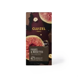 Fig & Caramelised Hazelnut bar 47% milk | CLUIZEL