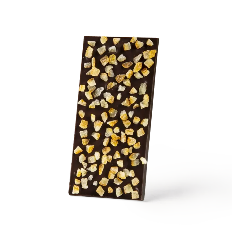 Orange peels bar 72% dark chocolate | CLUIZEL