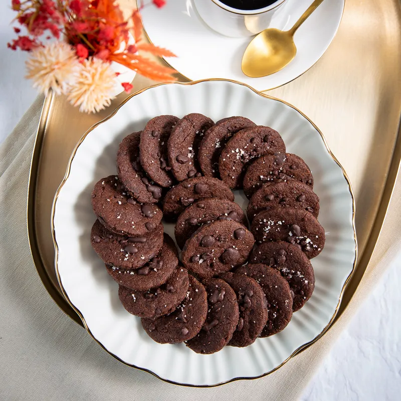 Sablés Nantais au chocolat et à la fleur de sel