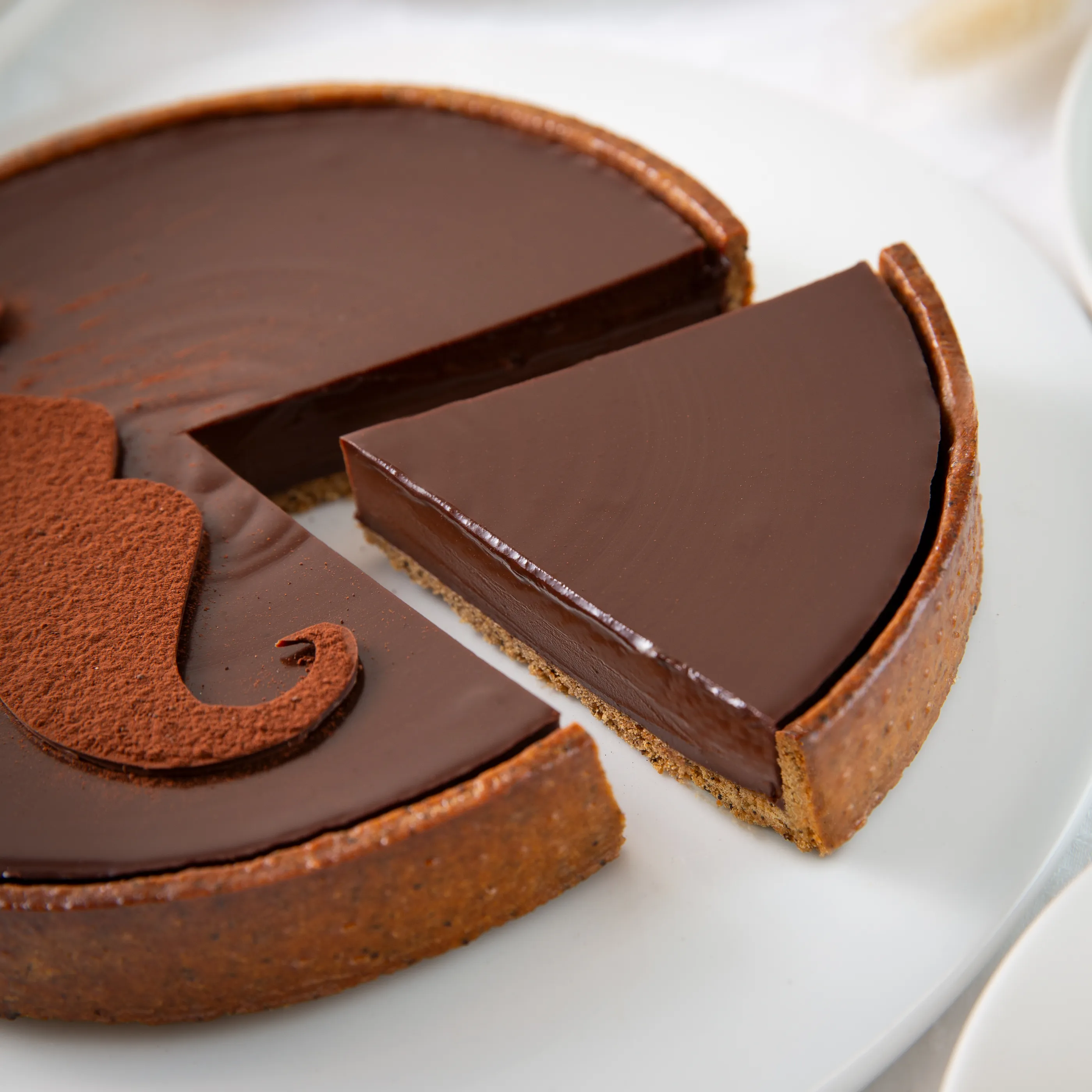 Tarte au chocolat Kayambe Noir 72%